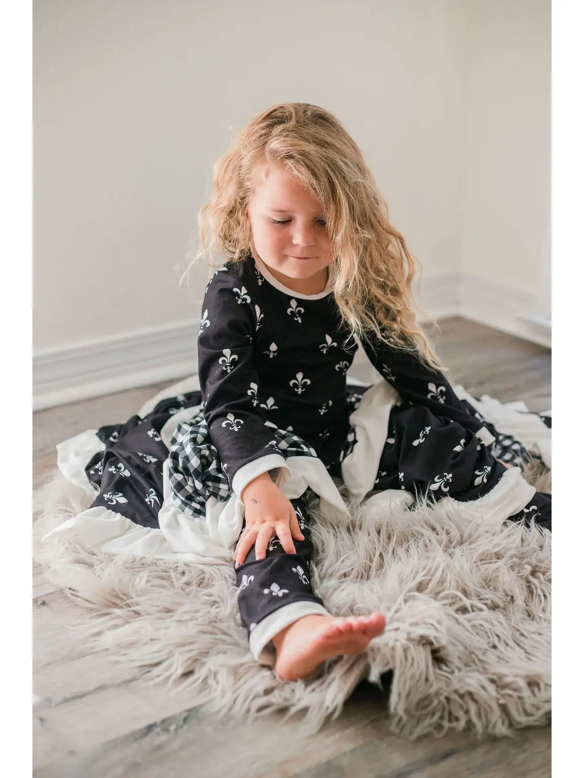 Fleur De Lis Buttflap Pajamas - Cajun Cuties & Co