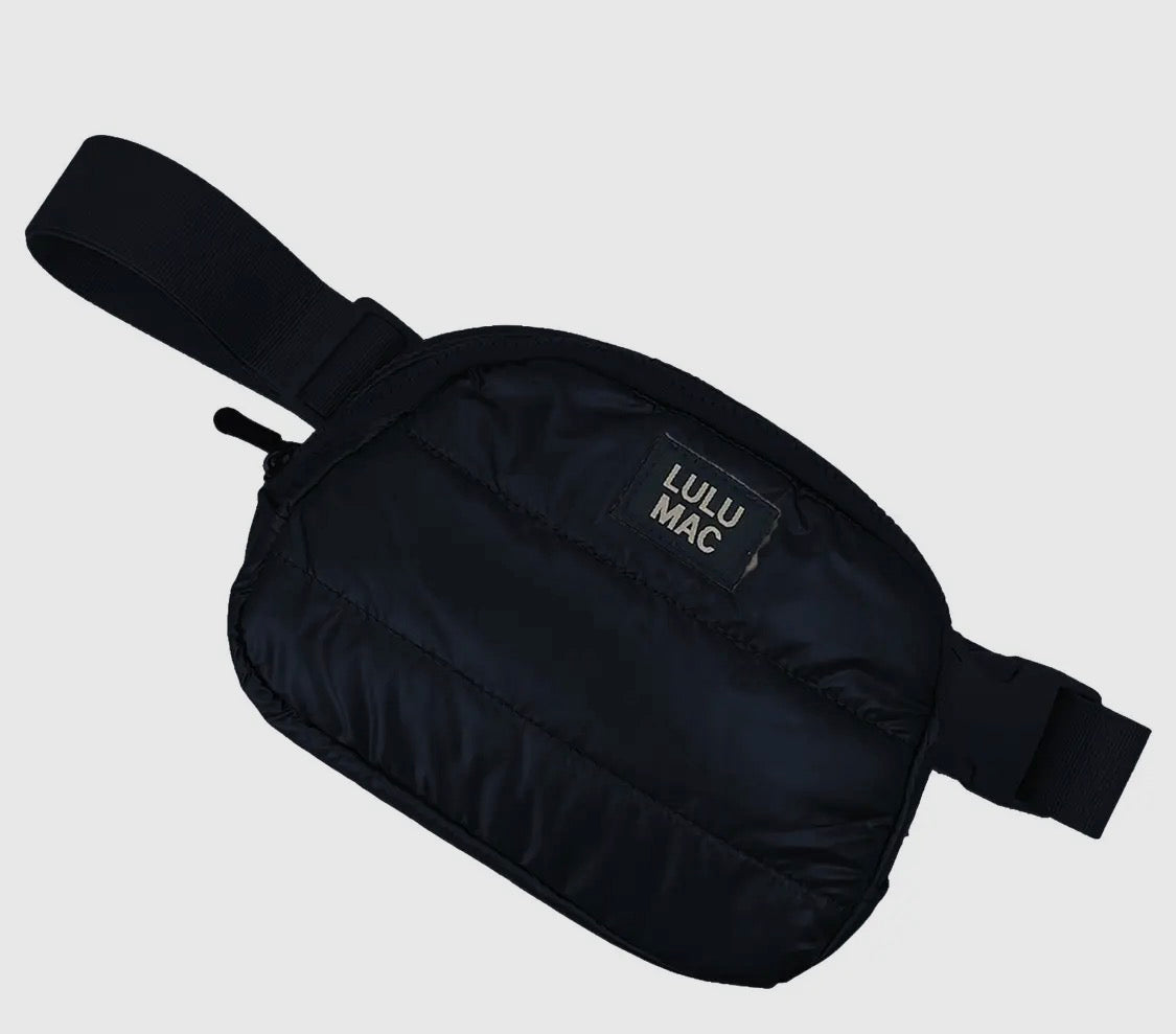 Lulu Mac Puffer Belt Bag Black