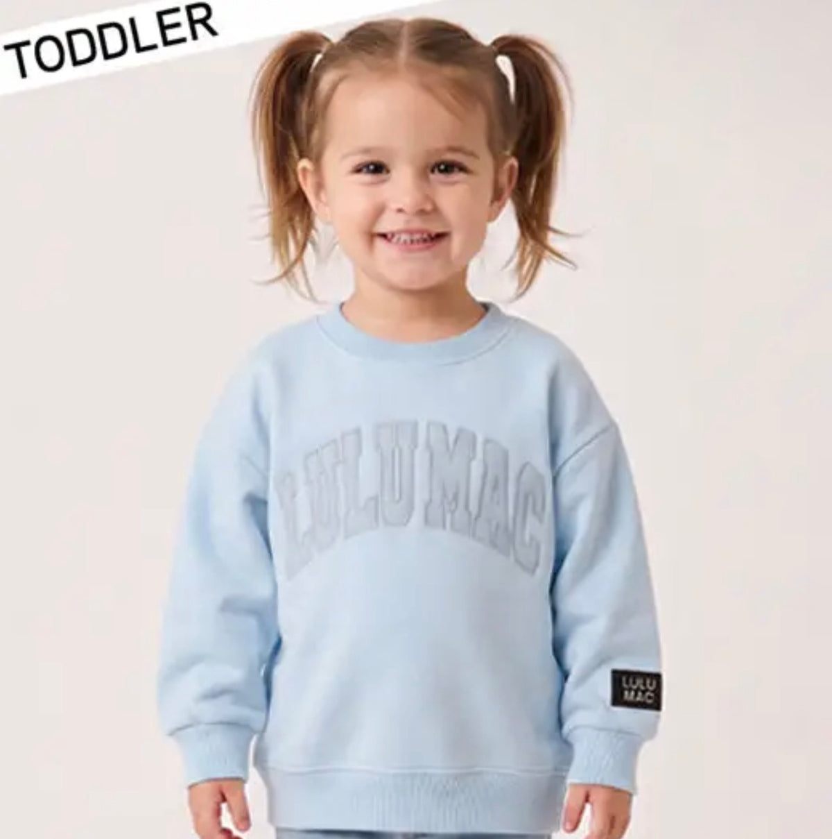 Lulu Mac Toddler light blue pullover