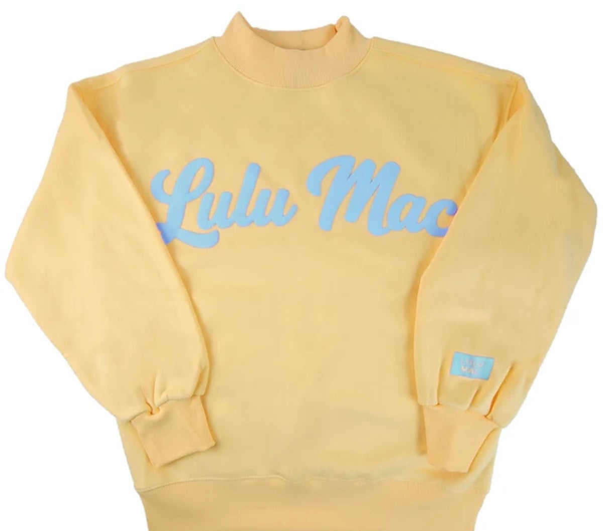 Script sweatshirt butter/light blue Lulu Mac