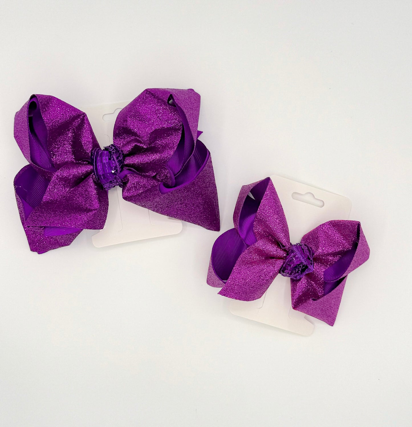 Glitter Purple Hair Bow