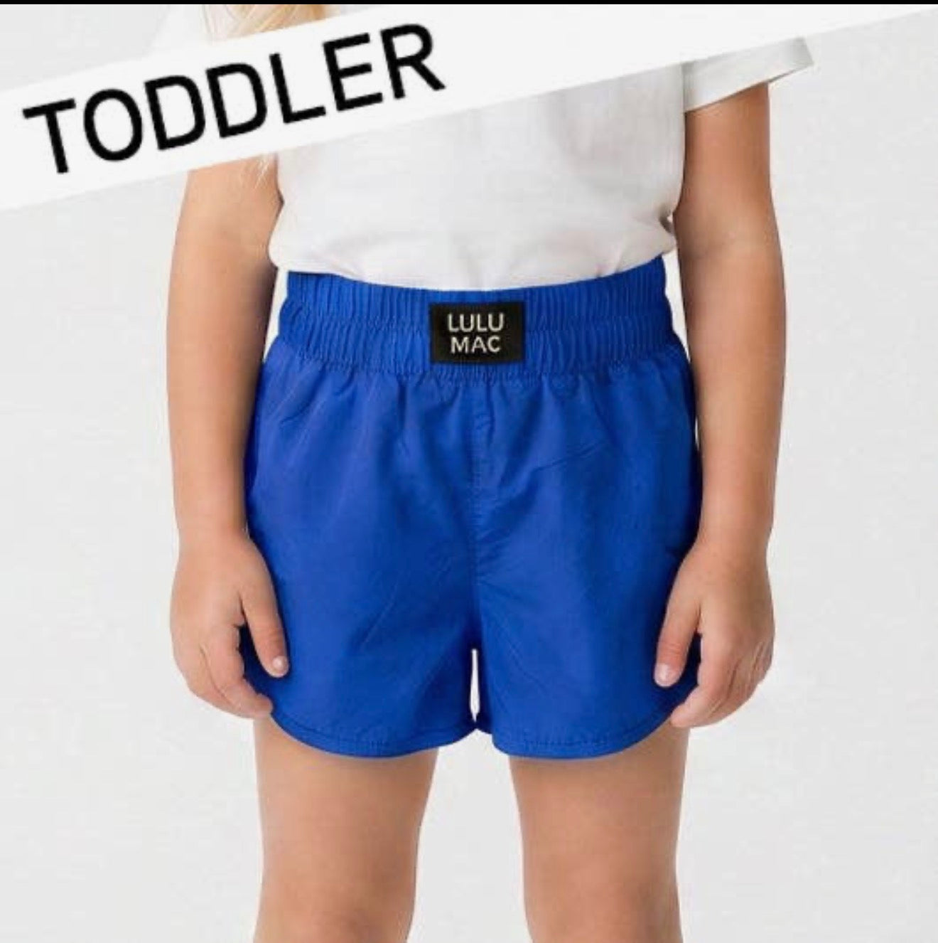 Lulu Mac Toddler Blue Shorts | Girls Boutique Summer Shorts