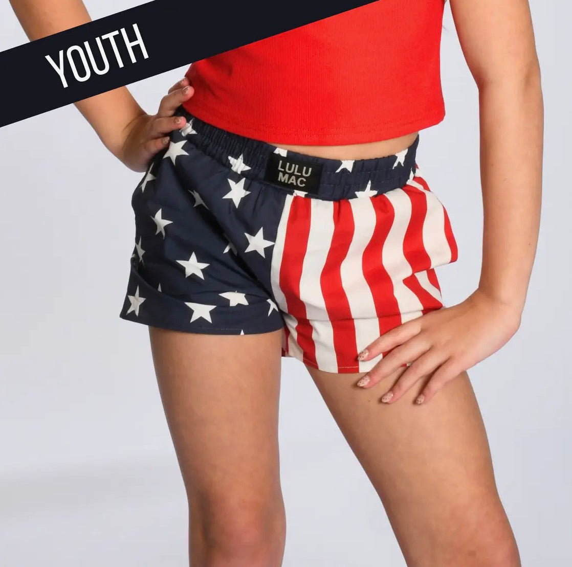 Lulu Mac Youth red white blue Shorts