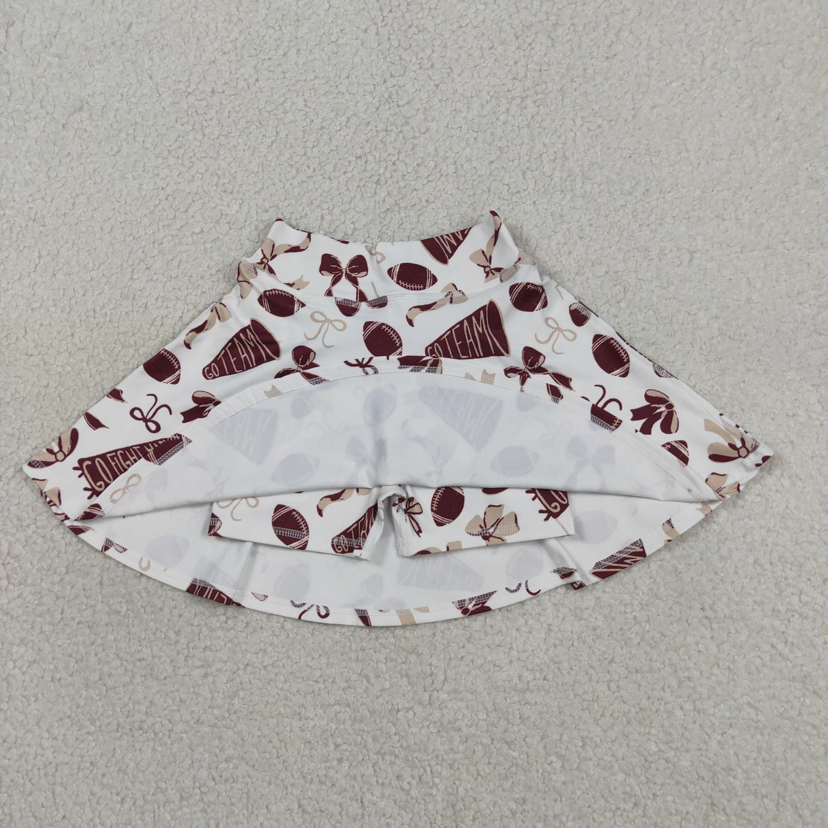 Sibling Baby Girls Bows Footballs Go Team Yoga Active Skirt Shorts Bottom
