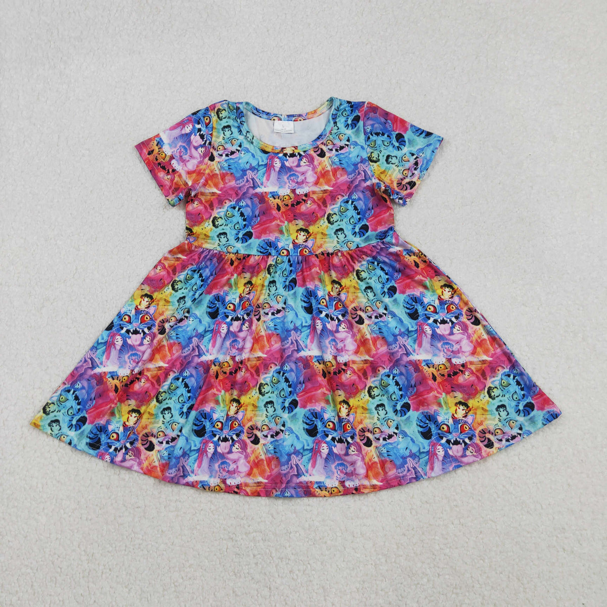 GSD2920 Baby Girls Camo Demon Hunter Knee Length Dresses