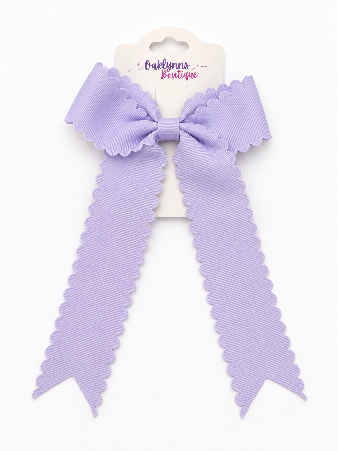 Scalloped Hair Bow