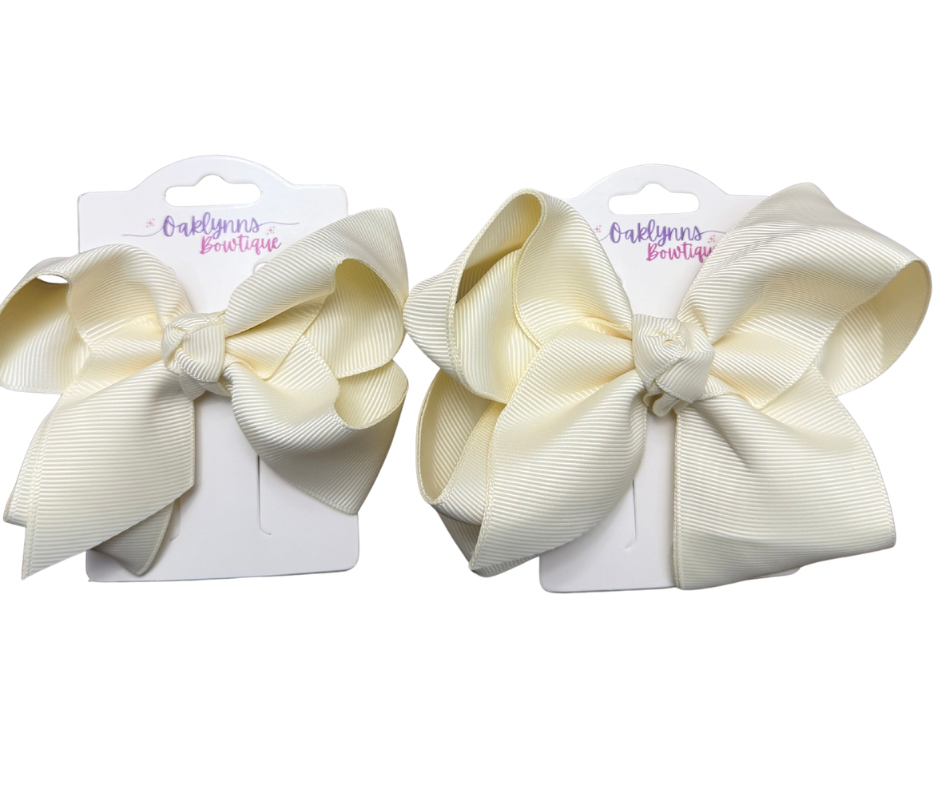 Antique White Bow