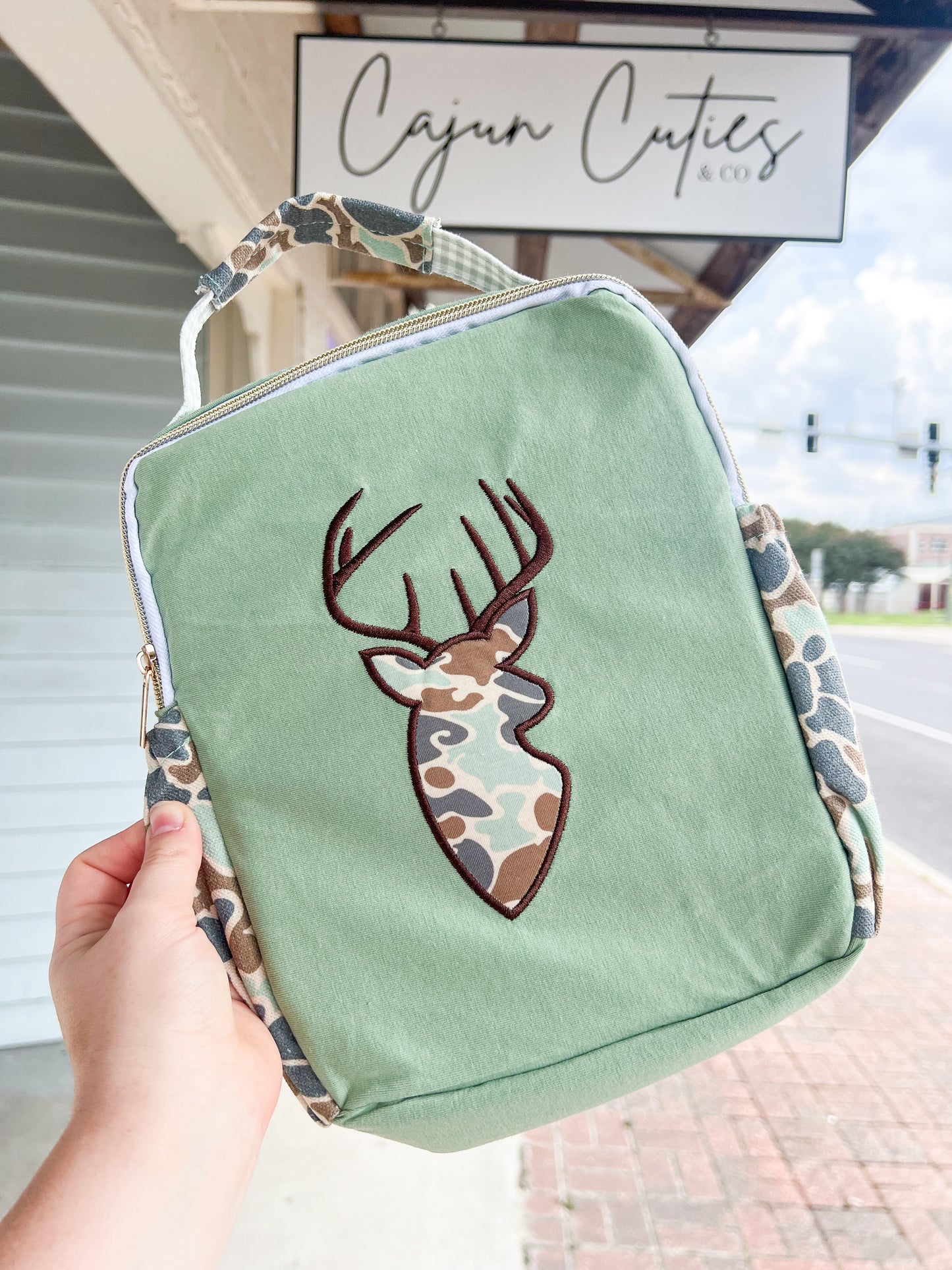 Deer lunch bag - Cajun Cuties & Co
