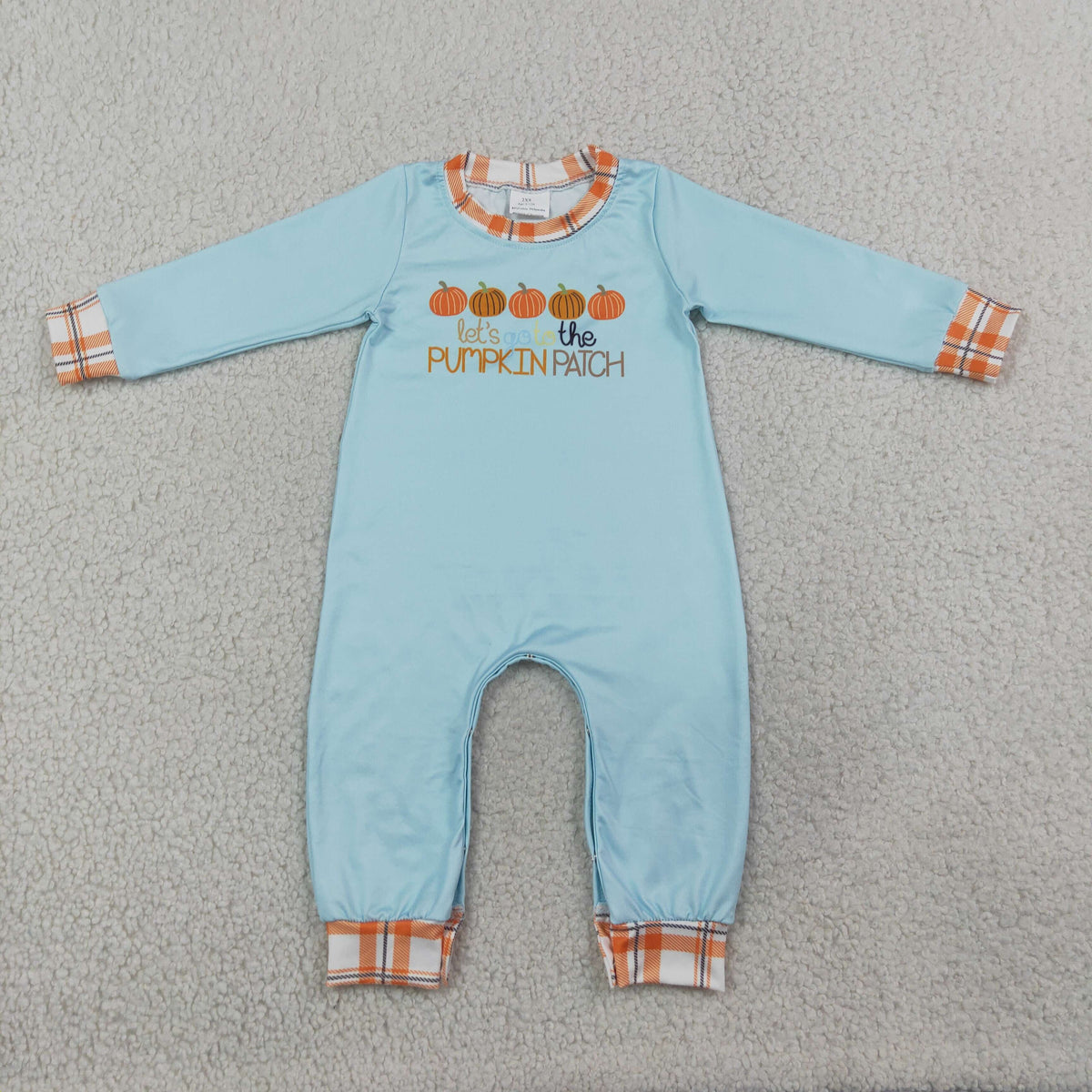 Sibling Baby Boys Girls Let's go to The Pumpkins Patch Fall Clothes Set Rompers