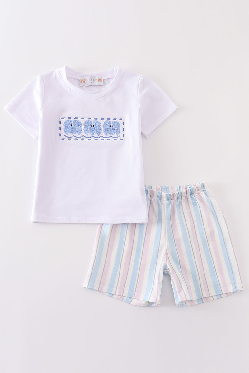 Crab french knot boy set