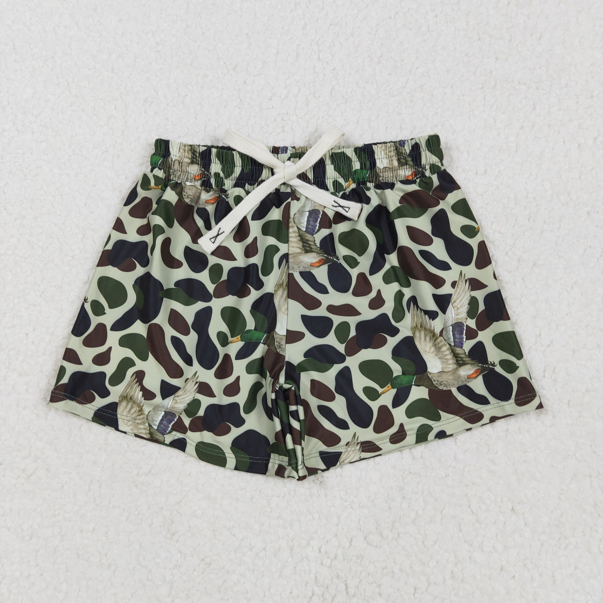Sibling Baby Boys Western Camo Print Summer Trunks Swimsuits Swimwear