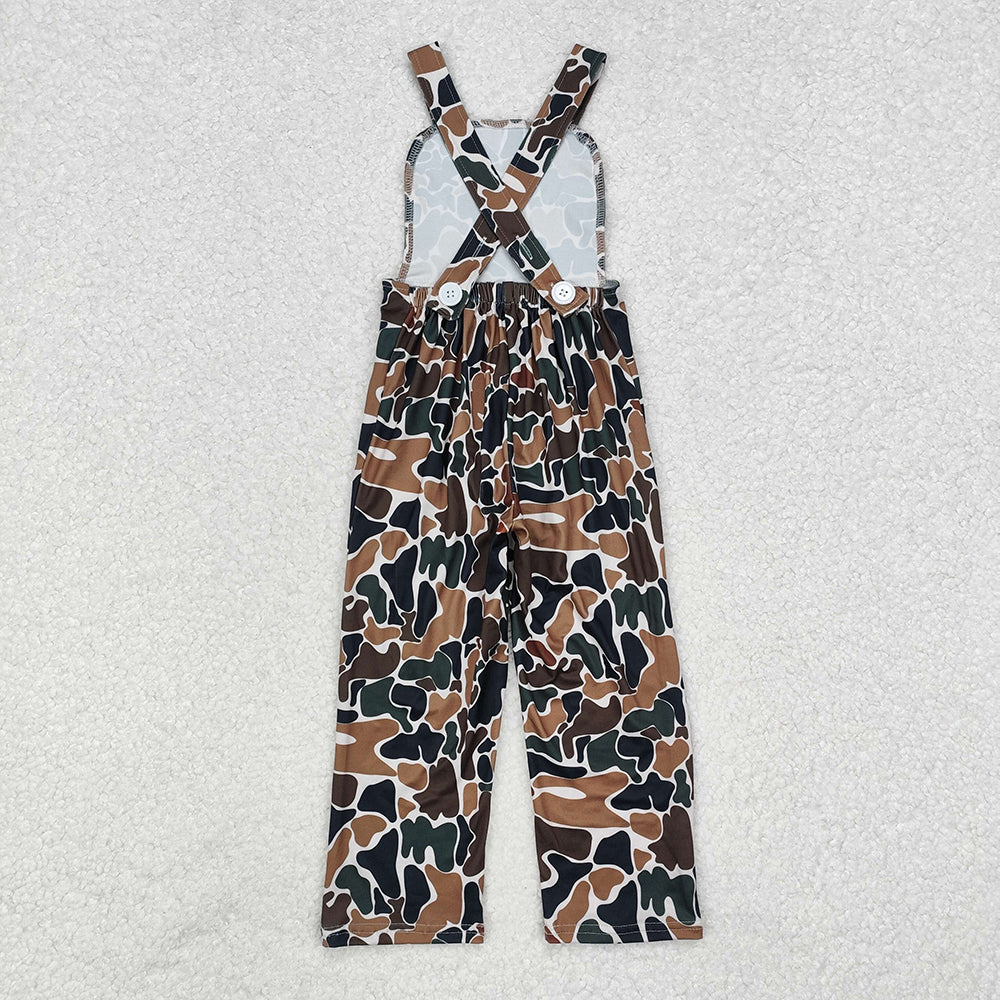 Brown Camouflage Straps Boys Jumpsuits Rompers SR1988