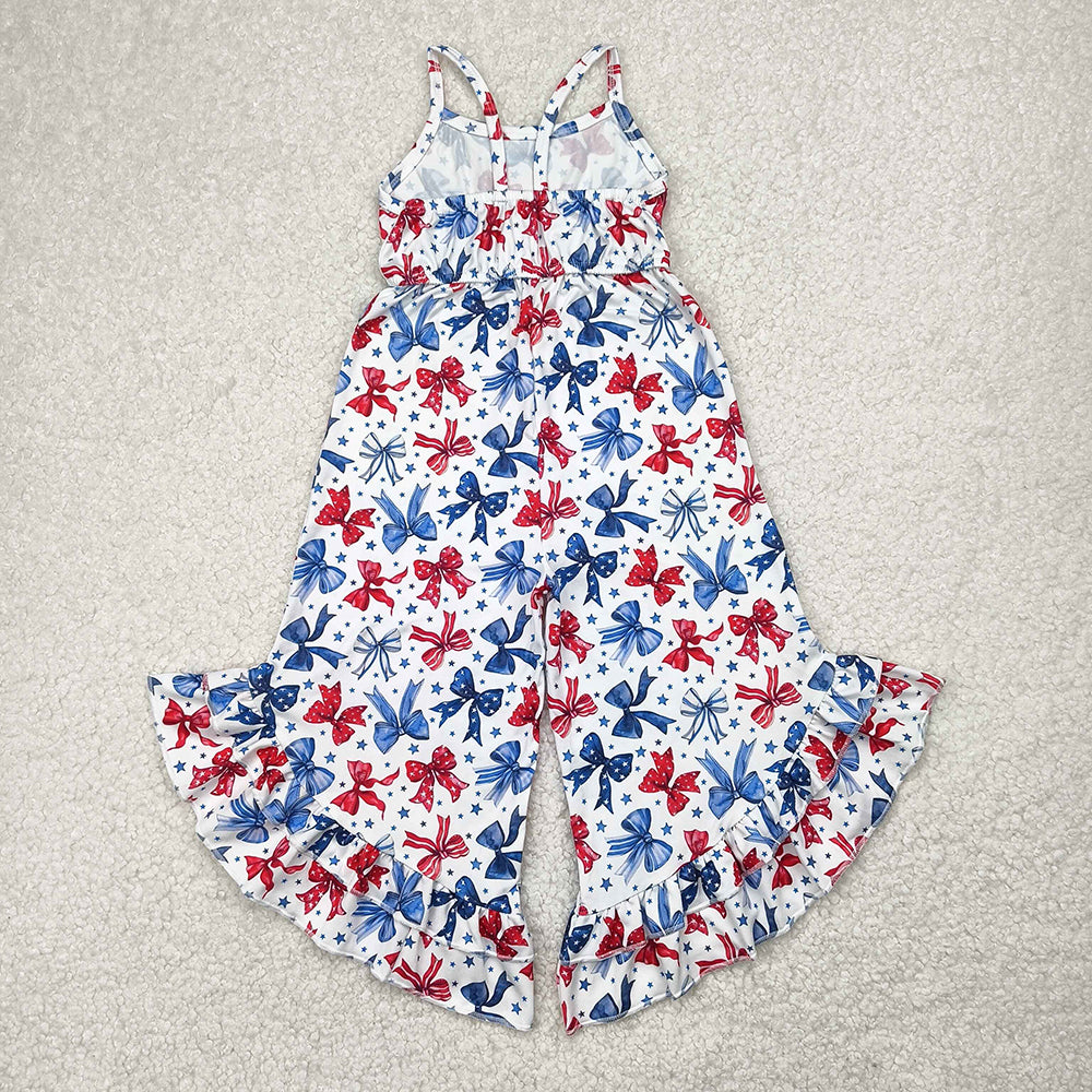 Sibling Baby Girls 4th Of July Summer Bell Bottoms Jumpsuits