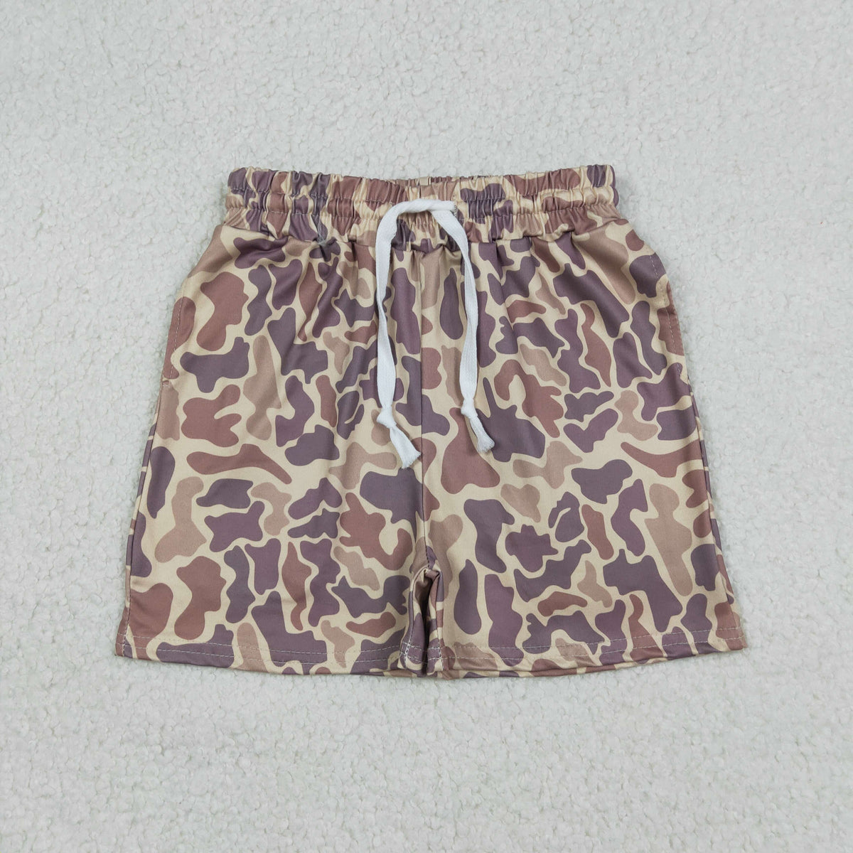 Mama and Me Girls Boys Southern Khaki Brown Camo Shorts Bottoms