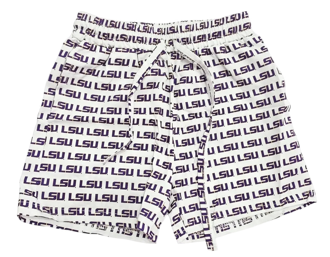 LSU Logo kids shorts (Offically Licensed)