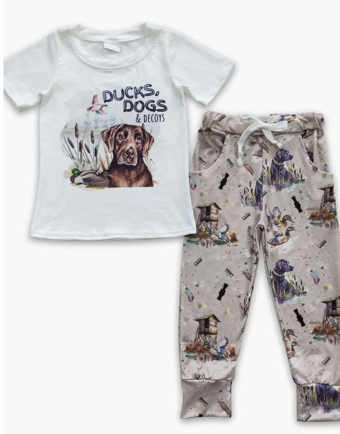 Ducks Dogs and Decoys Kids Boy Hunting Clothes - Cajun Cuties & Co
