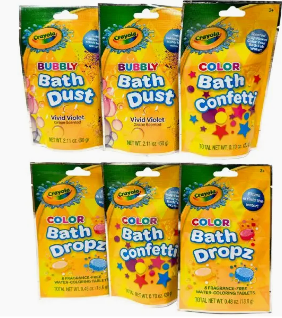 Crayola Bath Drops – Bright, Mess-Free Color Tablets for Kids’ Bath Time
