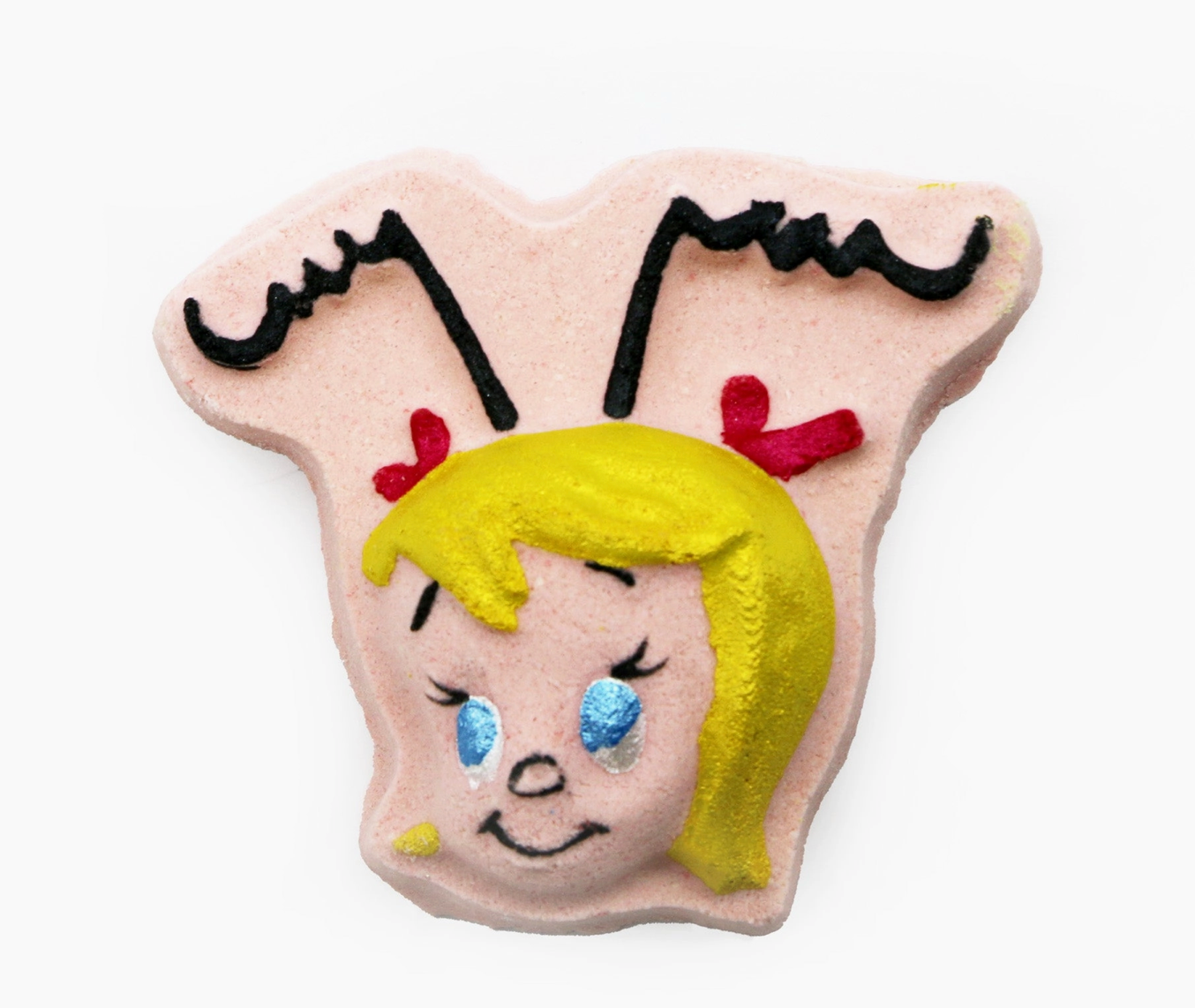 Cindy Lou Who Bath Bomb β Pink Sparkle, Bubblegum & Snow Fairy Fragrance