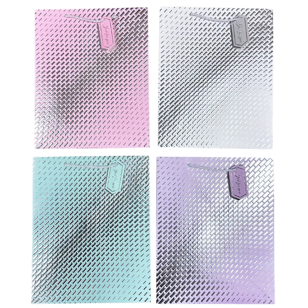 Everyday Bag – Pastel Colors with Silver Pattern Accent