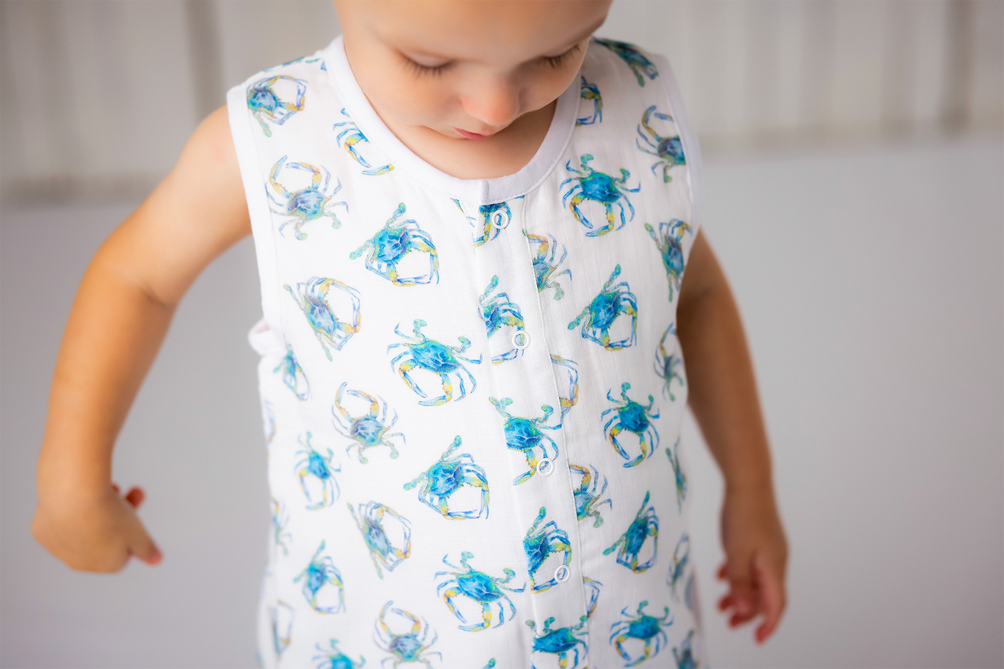 Catching Crabs Organic Muslin Shortalls