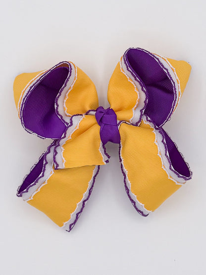 Purple and Gold Moon stitch