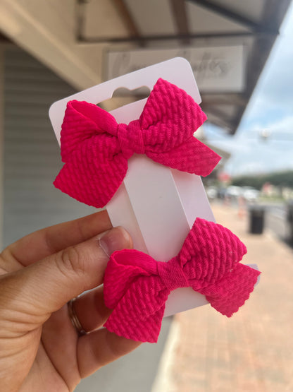 Quilted Piggy Bows - Cajun Cuties & Co
