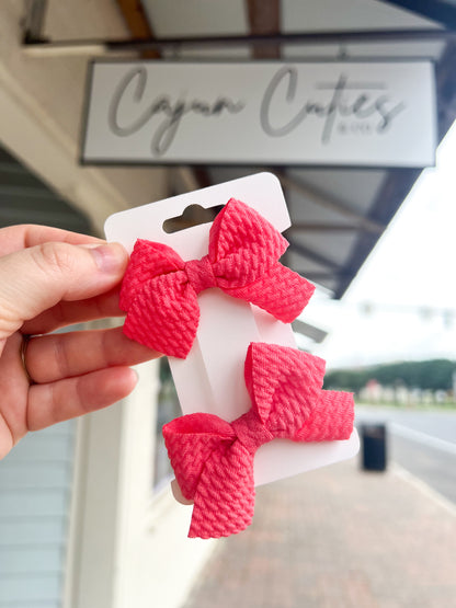 Quilted Piggy Bows - Cajun Cuties & Co