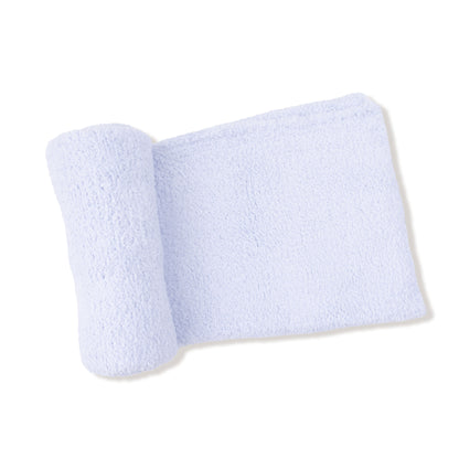 Chenille - Light Blue Receiving Blanket