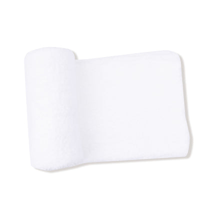 Chenille - White Stroller Receiving Blanket
