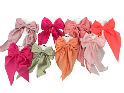 Satin Hair Bows for toddler and adults - Cajun Cuties & Co