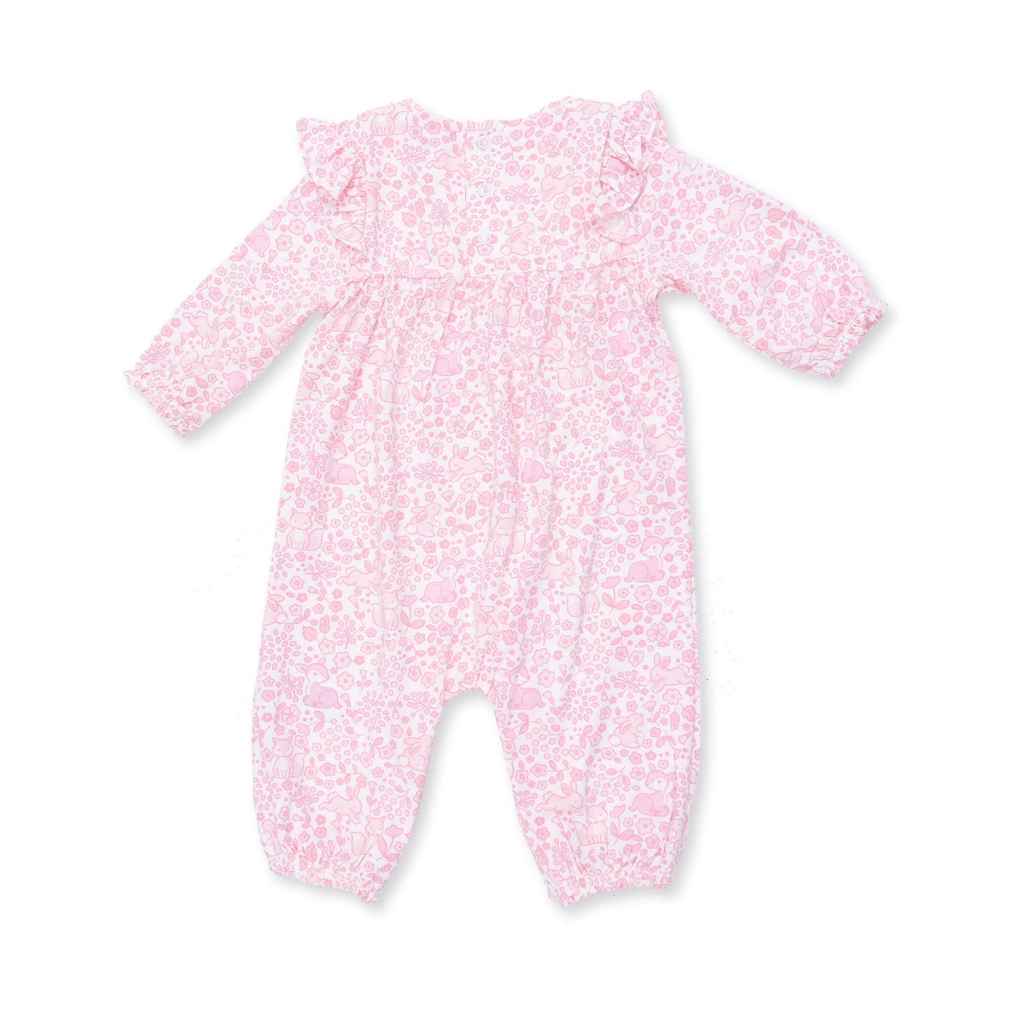 Baby Woodland - Ruffle Sleeve Snap Romper