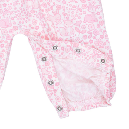 Baby Woodland - Ruffle Sleeve Snap Romper