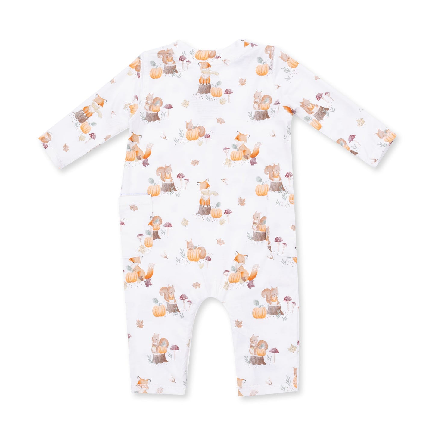 Woodland Animals with Pumpkins - Uni Romper