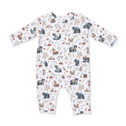 Southern Woodland Animals Green - Uni Romper
