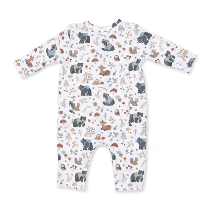 Southern Woodland Animals Green - Uni Romper