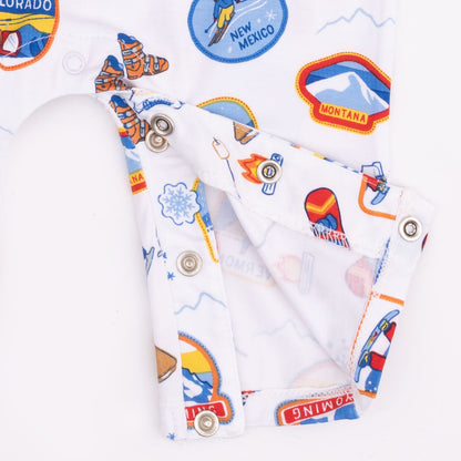 Vintage Ski Patches - Uni Romper