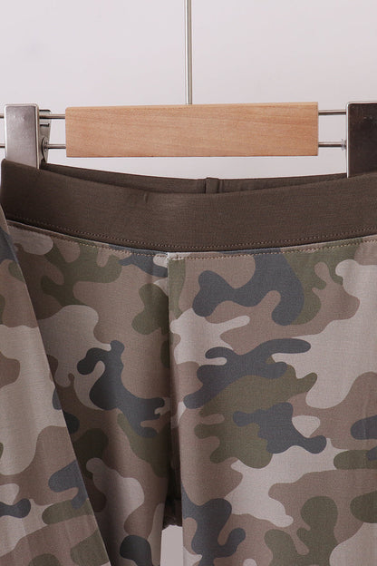 Camouflage bamboo pajama set