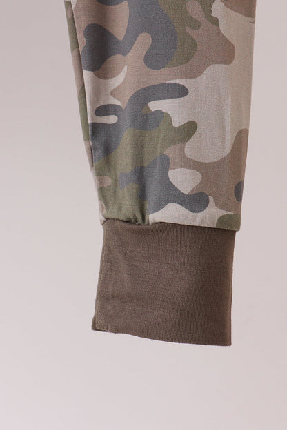 Camouflage bamboo pajama set