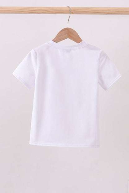 Pink clover glitter top