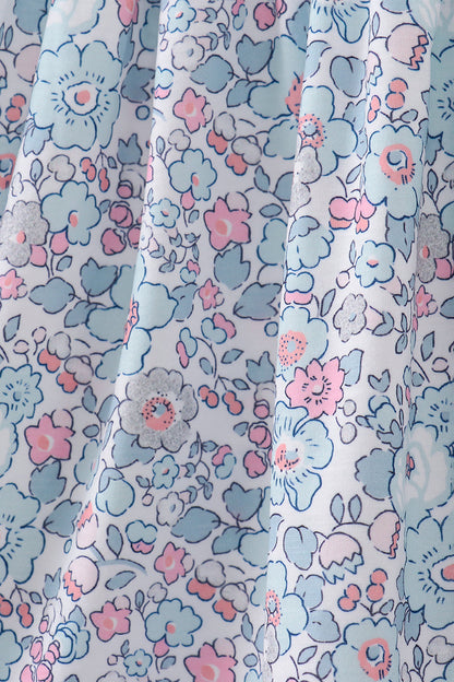 Mint floral character applique ruffle dress