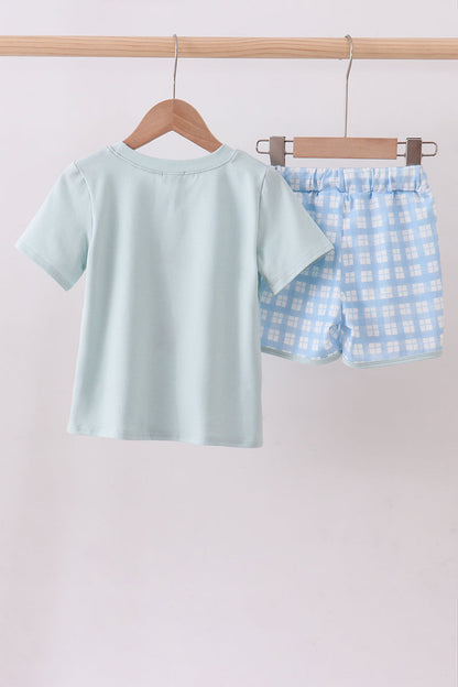 Goose Appliqué Shorts Set