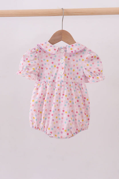 Purple birthday embroidery bubble