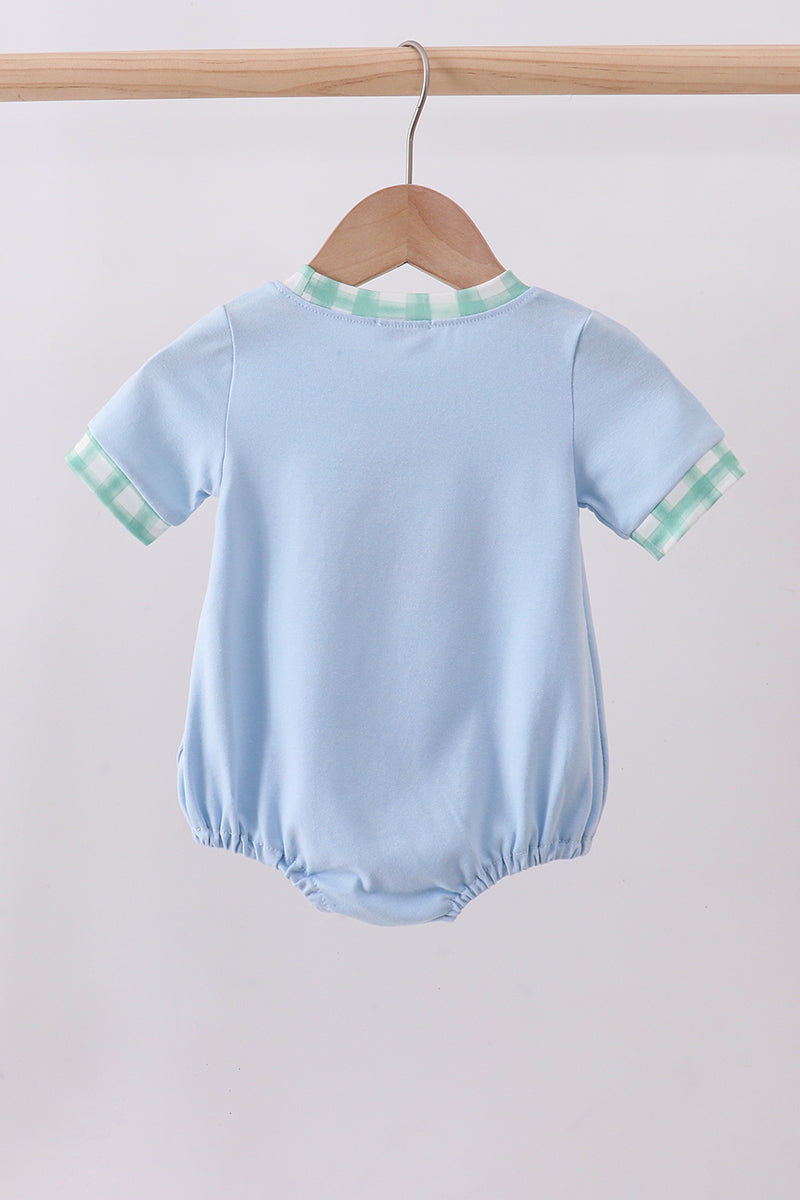 Blue engineering vehicle applique bubble