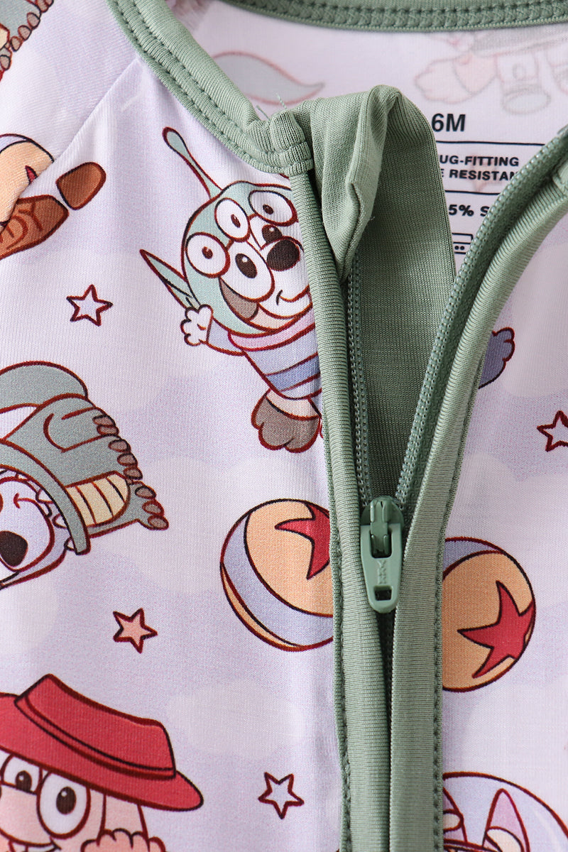 Sage character bamboo romper