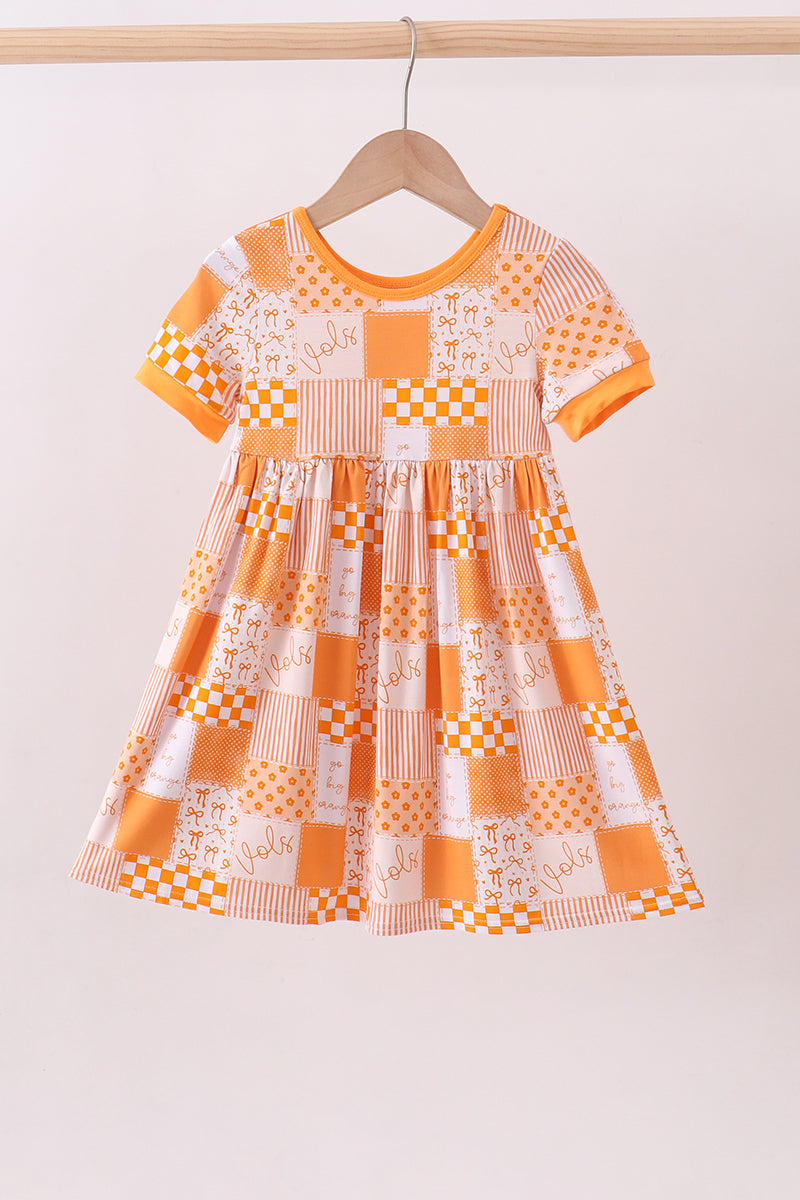 Tennessee floral checkered bamboo dress