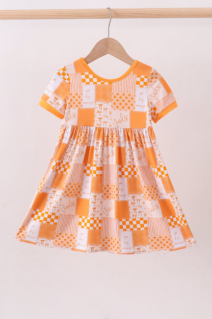 Tennessee floral checkered bamboo dress