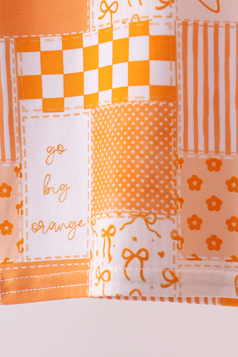 Tennessee floral checkered long sleeve bamboo pajama set