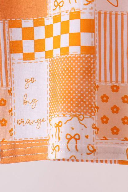 Tennessee floral checkered long sleeve bamboo pajama set