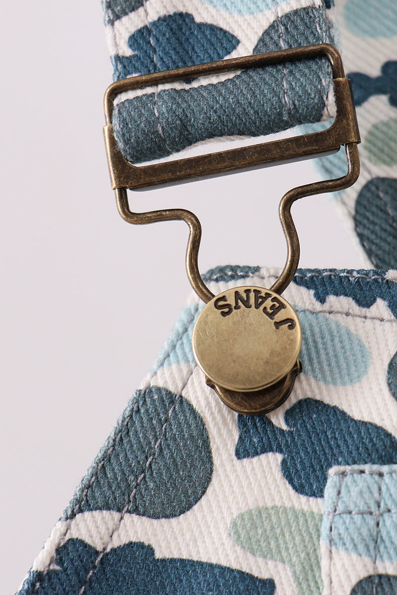 Camouflage denim dress