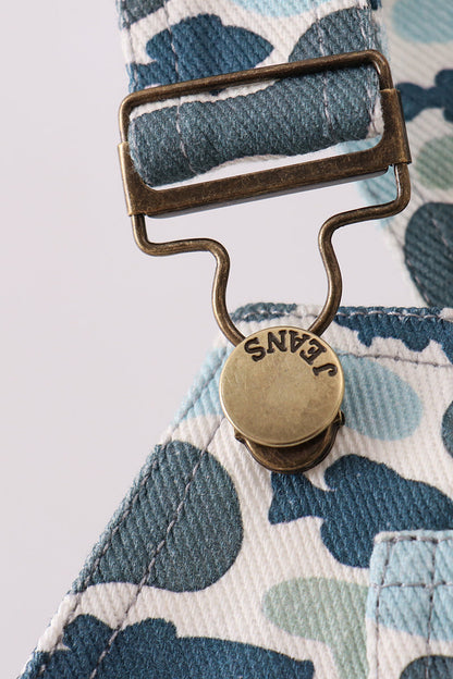 Camouflage denim dress